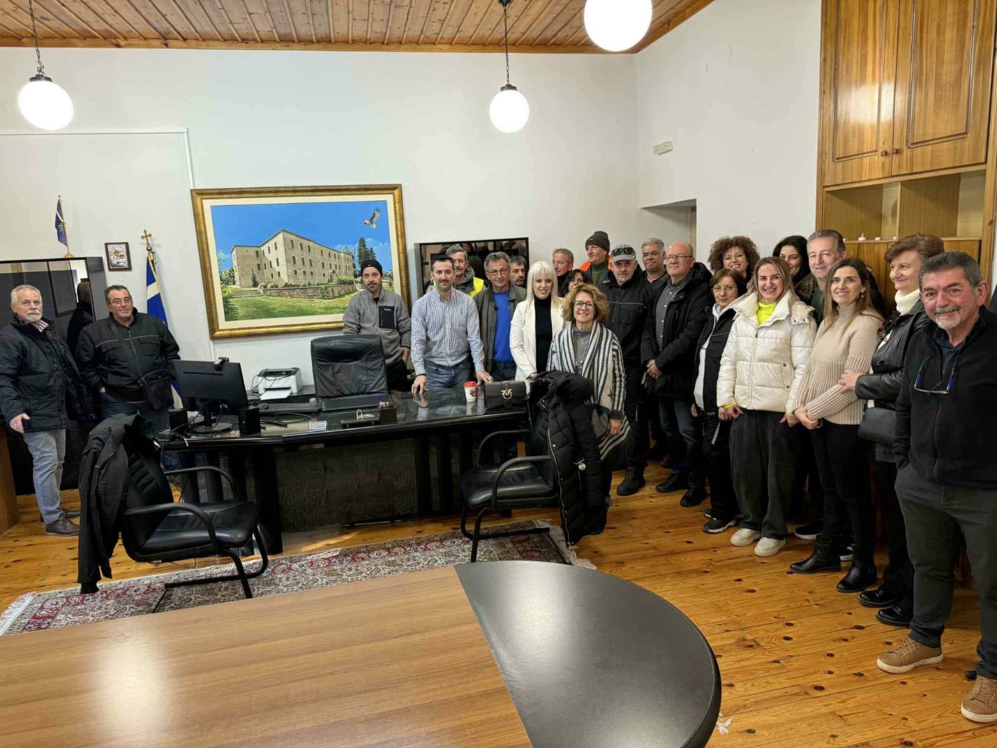 Κοπή βασιλόπιτας στο πρώην Δημαρχείο Τσοτυλίου, παρουσία του νέου αντιδημάρχου Δημήτρη Ζαγκουντίνου